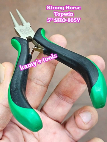 Kìm mũi tròn 5 inch 125mm SHO-805Y Strong Horse Topwin