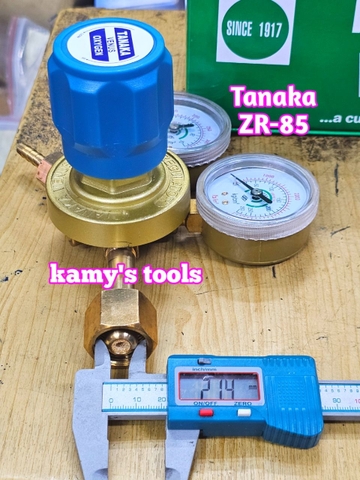 Đồng hồ oxy đồng hồ gió đá thân thau Tanaka ZR-85 dùng cho cắt kim loại