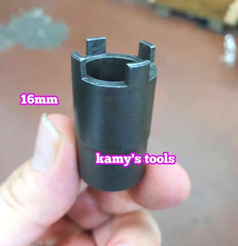 Bộ mở nồi côn xe máy 16mm 19mm 21mm 1/2 inch Santa, đầu tuýp đầu khẩu mở nồi côn (bán lẻ từng cái)
