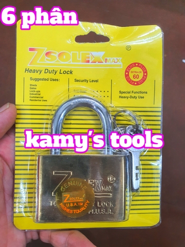 Ổ khóa Solex vàng 30mm 40mm 50mm 60mm cao cấp