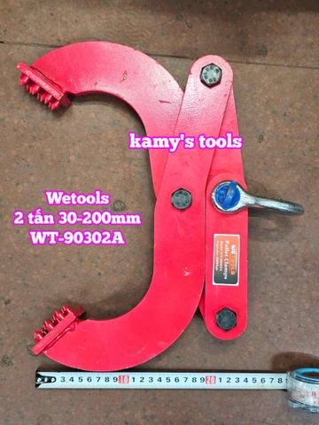 Kẹp kéo pallet 2 tấn mở ngàm 30-200mm Wetools WT-90302A