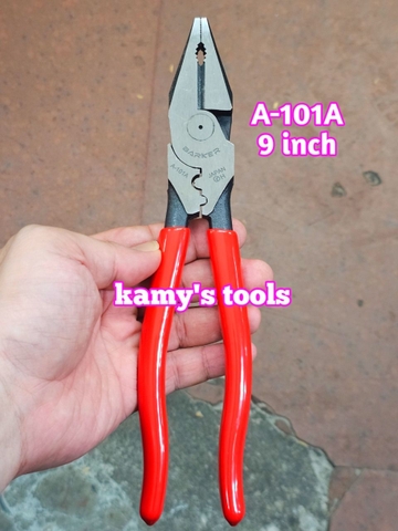 Kìm điện có bấm cos 9 inch 225mm Barker A-101A