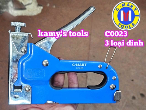 Dụng cụ kìm bấm đinh ghim 3 loại đinh cầm tay C-mart C0023 dài 155mm