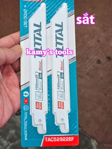 Bộ lưỡi cưa kiếm cưa Sắt TAC52922EF cưa Gỗ TAC52644D Total 6 inch dài 150mm (1 vĩ 2 lưỡi)