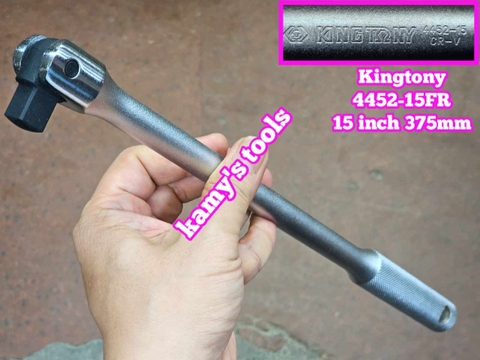 Cần tuýp siết đầu lắc léo cần mạnh 1/2 inch Kingtony dài 15 inch 375mm 4452-15FR