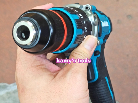 Máy khoan pin bắn vít không chổi than Makita đầu khoan tự động autolock 13mm loại 2