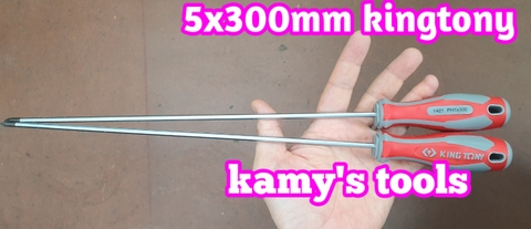 Tua vít bake dẹp kingtony ph1 5mm dài 300mm model 14210112 14220512, tô vít