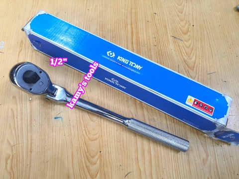 Cần siết tự động đầu lắc léo 1/2 inch Kingtony model 4781-12 dài 300mm 32 răng
