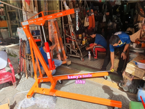 Cẩu móc động cơ ô tô 2 tấn nặng 84/88kg 2 xy lanh bơm nhanh gấp 2 lần