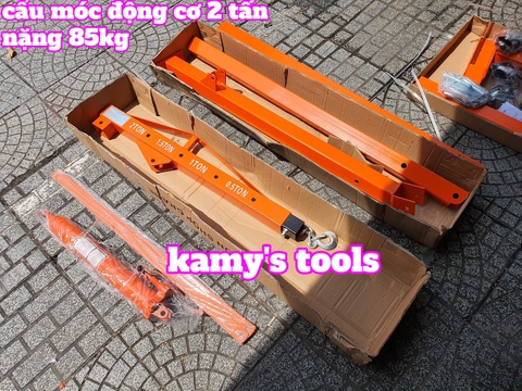 Cẩu móc động cơ ô tô 2 tấn nặng 84/88kg 2 xy lanh bơm nhanh gấp 2 lần