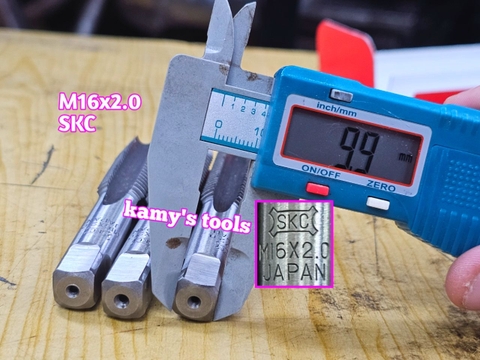 Bộ taro ta rô SKC nhật 3 mũi M16x2.0 dài 94mm đầu vuông 10mm