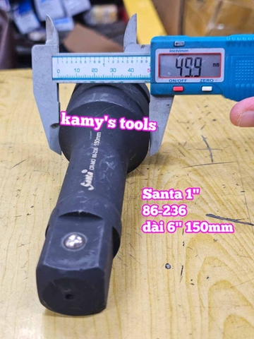 Cần tuýp nối khúc nối 1 inch Santa thép đen 6 inch 150mm 86-236