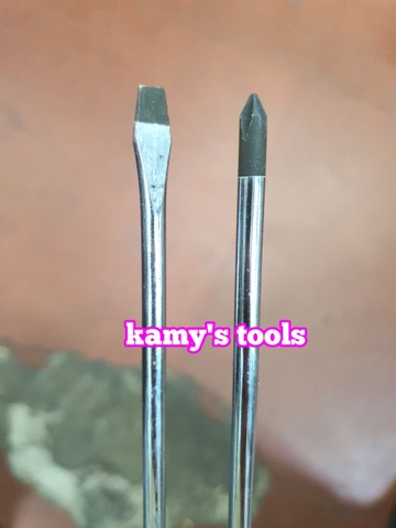 Tua vít bake dẹp 5mm dài 75mm 100mm 125mmm 150mm 200mm 300mm model C0032 C-mart