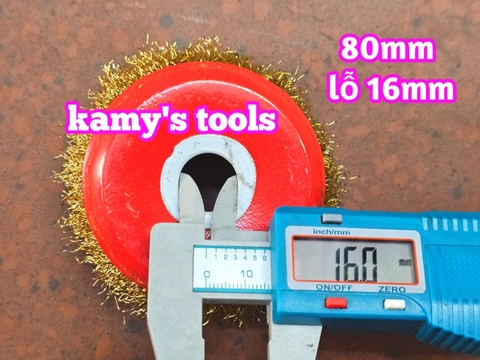 Chén cước bánh cước đánh rỉ sắt dày 3cm đường kính 80mm lỗ 16mm