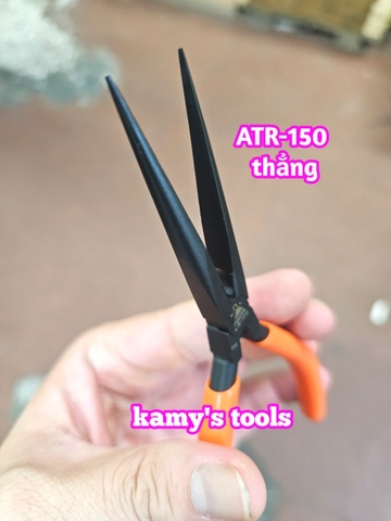 ATR-150S Kìm mũi nhọn không răng loại thẳng mini Fujiya dài 150mm