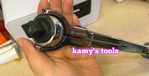 Cần siết tự động đầu lắc léo 1/2 inch Kingtony model 4752-12G dài 300mm 72 răng