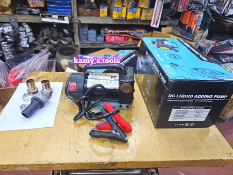 Máy bơm dầu nhớt bơm hút diesel nhiên liệu mini 12v 24v 220v công suất 200w