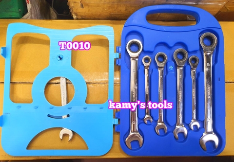 Bộ 7 cờ lê vòng miệng tự động C-mart model T0010 8mm 10mm 12mm 13mm 14mm 17mm 19mm