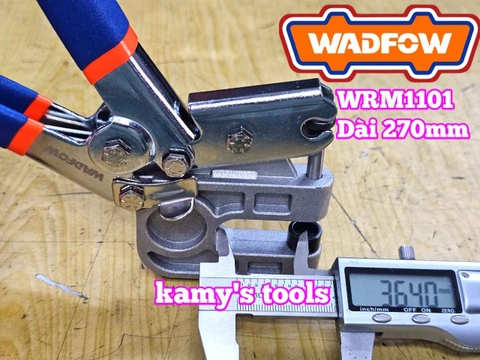 Kìm bấm đột lỗ cố định nối khung xương thạch cao Wadfow 11 inch WRM1101