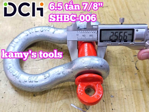 Ma ní omega chốt vặn ren SHBC-006 DCH 6.5 tấn 7/8 inch đường kính ty ren 25mm