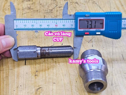 Vam cảo vô lăng xe cup 2 đầu răng ngoài 26mm Santa 50-0Cup