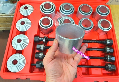 Bộ dụng cụ vam cảo ổ bi bạc đạn bánh trước 28 chi tiết kamytools