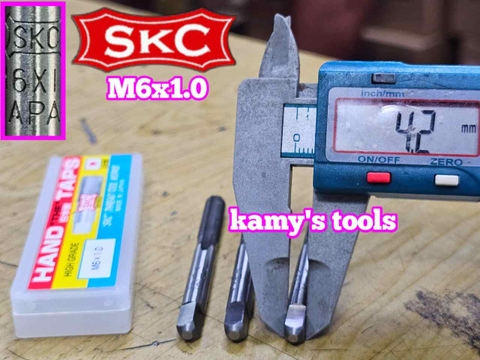 Bộ taro ta rô SKC M6x1.0 Nhật 3 mũi chính hãng logo khắc rõ nét