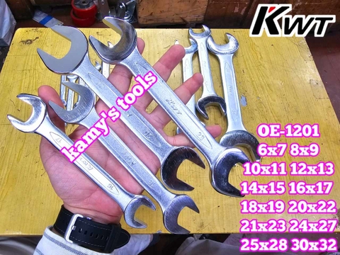 Bộ cờ lê 2 đầu miệng KWT OE-1201 KWT-12 12 chi tiết 6x7-30x32mm