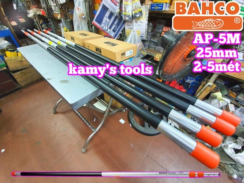 Cây sào rút nhôm kéo giật cành cây trên cao 3 khúc 3 mét (3m) 5 mét (5m) Bahco AP-3M AP-5M