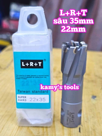 Mũi khoan từ có hợp kim L+R+T dài 35mm cỡ 21mm 22mm 23mm 24mm 25mm 26mm 27mm 28mm 29mm 30mm