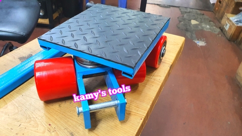 Con rùa chuyển hàng 4 bánh xe 6 tấn WQ-6T có tay cầm điều hướng