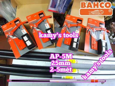 Cây sào rút nhôm kéo giật cành cây trên cao 3 khúc 3 mét (3m) 5 mét (5m) Bahco AP-3M AP-5M