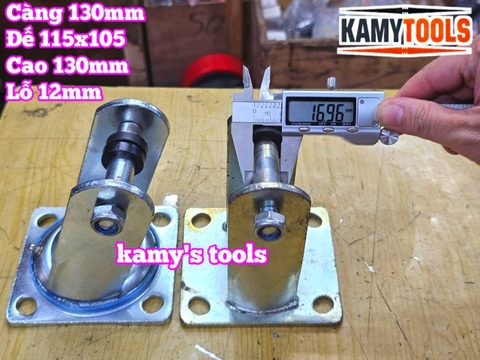 Đế càng bánh xe cố định và xoay loại dày 6mm cho bánh xe 130mm Kamytools KMT-33130A KMT-32130A