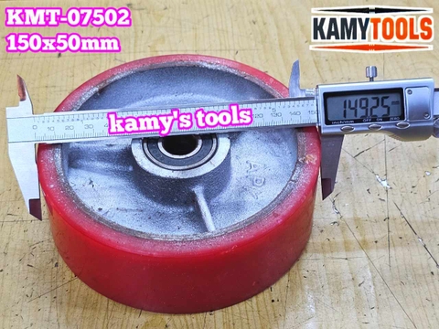 Bánh xe PU mâm gang 150mm 150x50mm Kamytools KMT-07502