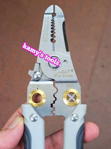 Kìm tuốt dây điện đa năng cắt tuốt uốn dây kìm bấm cos L+R+T dài 190mm