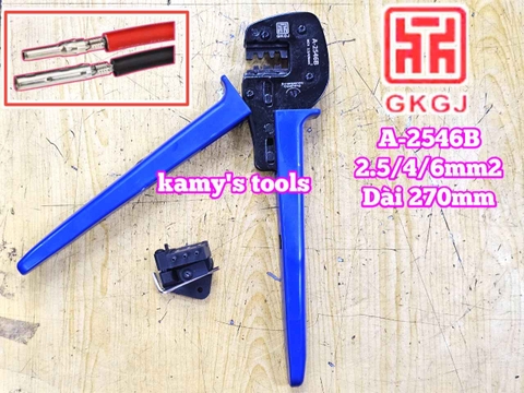 Kìm bấm cos năng lượng mặt trời MC4 2.5-4-6mm2 dài 270mm GKGJ A-2546B