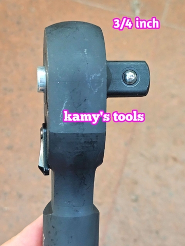 3/4 inch Cần tuýp siết tự động đảo chiều Santa 24 răng đầu vuông đen dài 500mm 86-920