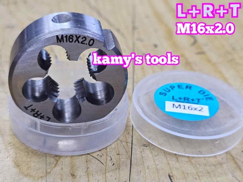Bàn ren M16x1.5 M16x2.0 L+R+T (LRT) dụng cụ tạo ren ngoài bulong