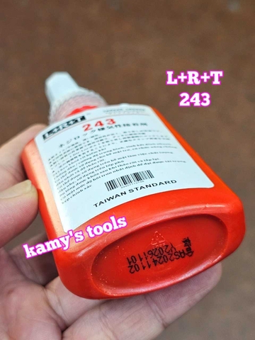 Keo khóa ren đa năng giữ chặt bu lông mối nối ren kim loại chống dầu 243 L+R+T trọng lượng 50g