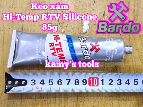 Keo dán ron tạo ron chịu nhiệt Xám Bardo Hi-Temp RTV Silicone 85g