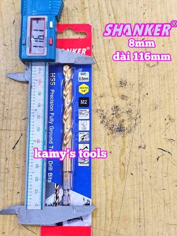 Mũi khoan sắt chuôi lục giác Shanker 6mm 7mm 8mm 9mm 10mm 12mm SK-62306 SK-62307 SK-62308 SK-62309 SK-62310 SK-62312