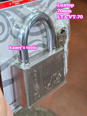 Ổ khóa trắng vuông 4 chìa 70mm Luxtop LT-CVT-70