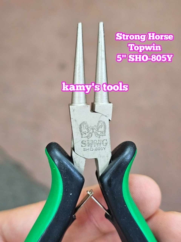 Kìm mũi tròn 5 inch 125mm SHO-805Y Strong Horse Topwin