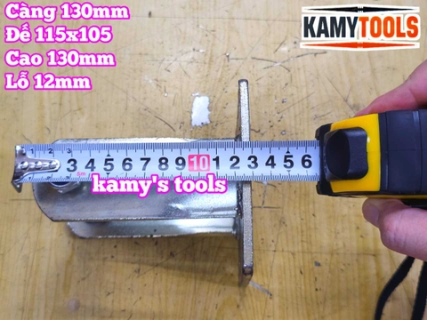 Đế càng bánh xe cố định và xoay loại dày 6mm cho bánh xe 130mm Kamytools KMT-33130A KMT-32130A