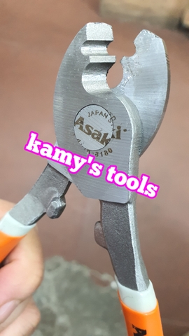 Kìm cắt cáp điện 2 lưỡi 6 inch 150mm Asaki model AK-8180