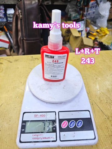 Keo khóa ren đa năng giữ chặt bu lông mối nối ren kim loại chống dầu 243 L+R+T trọng lượng 50g