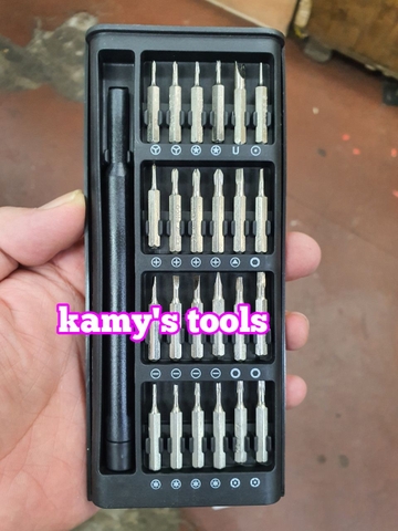 Bộ tua vít nam châm 24 chi tiết 6024 bằng thép sửa chữa điện thoại laptop máy móc tiện dụng đa năng