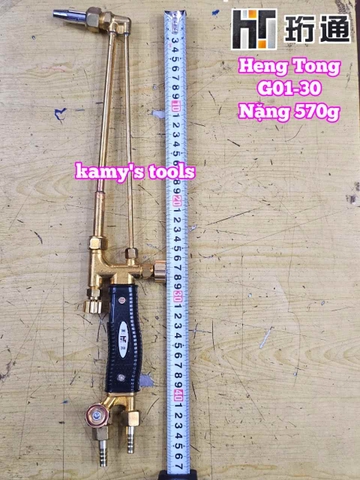 Tay cắt hơi oxy ga mỏ đèn cắt gió đá Heng Tong G01-30 nặng 570g dài 460mm