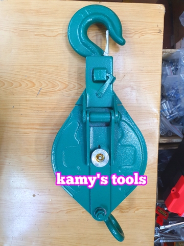 Ròng rọc đôi 3 tấn, puly sắt đôi 3 tấn 7 inch 175mm, puly 2 rãnh 3 tấn