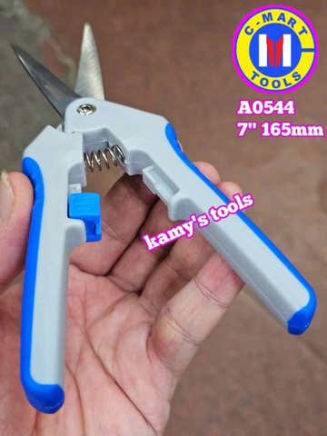 Kéo cắt cành cây mũi nhọn C-Mart A0544 7 inch 165mm